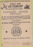 Matchbook Cover - Rainbow Travel Service Tulsa OK WEAR 40 Strike