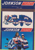 Matchbook Cover - Johnson Motorcycle Team Clothing 40 Strike