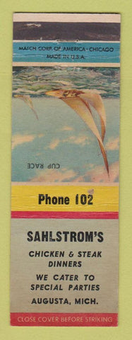 Matchbook Cover - Sahlstrom's Restaurant Augusta MI