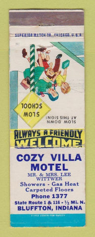Matchbook Cover - Cozy Villa Motel Bluffton IN