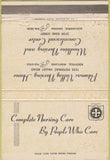 Matchbook Cover - Woodbine Nursing Home Alexandria VA 40 Strike