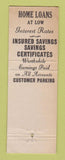 Matchbook Cover - Security Federal Savings and Loan Springfield IL