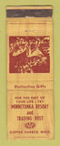 Matchbook Cover - Minnetonka Resort Copper Harbor MI WORN