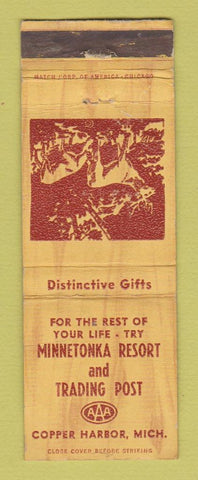 Matchbook Cover - Minnetonka Resort Copper Harbor MI WORN