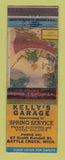 Matchbook Cover - Kelly's Garage Battle Creek MI WEAR