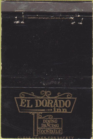 Matchbook Cover - El Dorado Inn WEAR 40 Strike