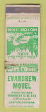 Matchbook Cover - Evandrew Motel Jasper IN WORN