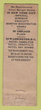 Matchbook Cover - Hotel Manger Boston MA FEDERAL LONG WORN