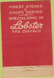 Matchbook Cover - Marta Italian Restaurant Brooklyn NY 40 Strike