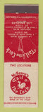 Matchbook Cover - McHenry's Tail o the Cock Los Angeles CA WEAR