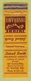 Matchbook Cover - Leland Smith Insurance Fort Wayne IN POOR STRIKER