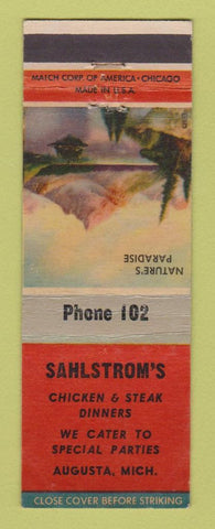Matchbook Cover - Sahlstrom's Restaurant Augusta MI