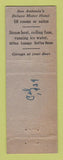 Matchbook Cover - Park Mo Tel San Antonio TX WEAR Full Length