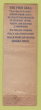 Matchbook Cover - Twin Grill Scranton PA FEDERAL LONG WORN Full Length