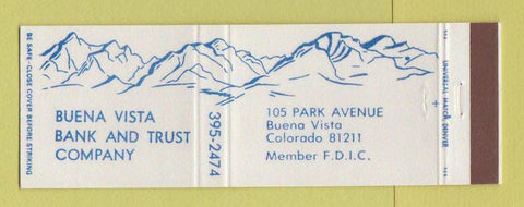 Matchbook Cover - Buena Vista Bank and Trust Colorado Full Length