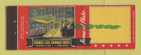 Matchbook Cover - French Lick Springs Hotel IN
