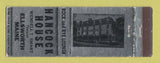 Matchbook Cover - Hancock House Ellsworth ME