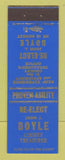 Matchbook Cover - John Boyne County Treasurer Election