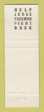 Matchbook Cover - Judge Freeman IL Illinois Charles?