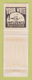 Matchbook Cover - Ruth Machetta Assessor Election 1984 Randolph County