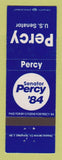 Matchbook Cover - Charles Percy Senate Election IL 1984