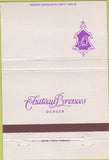 Matchbook Cover - Chateau Pyrenees Restaurant Denver CO 40 Strike