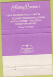 Matchbook Cover - Chateau Pyrenees Restaurant Denver CO 40 Strike