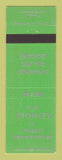 Matchbook Cover - Ellen Crowley House Representatives Election Laramie County WY