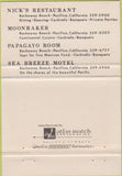 Matchbook Cover - Moonraker Restaurant Pacifica CA 40 Strike