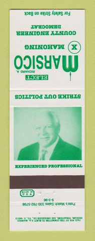 Matchbook Cover - Richard Marsico Mahoning County Engineer Election OH
