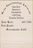 Matchbook Cover - Le Normande Sacramento CA 40 Strike