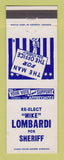 Matchbook Cover - Mike Lombardi Sheriff Election