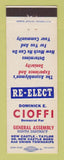 Matchbook Cover - Dominick Cioffi General Assembly Election New Castle PA