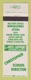 Matchbook Cover - Philip Christopher for School Director Election