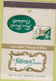 Matchbook Cover - Kilbourn Gardens Sturtevant WI 40 Strike
