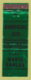 Matchbook Cover - Marie Hanlon City Treasurer Election