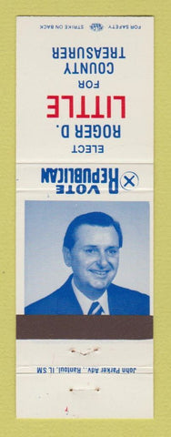 Matchbook Cover - Roger Little for County Treasurer