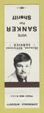 Matchbook Cover - Sanker for Sheriff Election