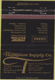 Matchbook Cover - Thompson Supply Plumbing Montgomery AL 40 Strike