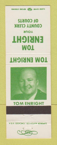 Matchbook Cover - Tom Enright County Clerk of Courts Election Columbus OH
