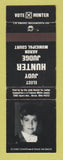 Matchbook Cover - Judy Hunter Judge Akron OH Municipal Court Election