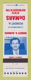 Matchbook Cover - Robert DeMars State Representative Election