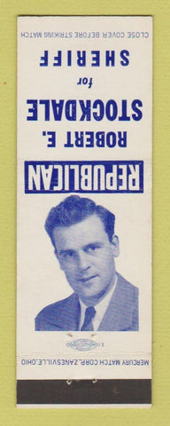 Matchbook Cover - Robert Stockdale Sheriff Election
