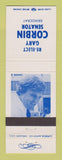 Matchbook Cover - Gary Corbin Senator Election