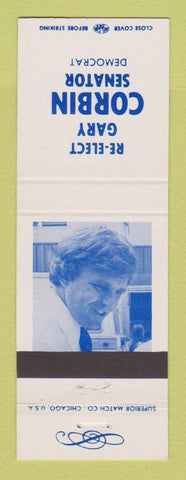 Matchbook Cover - Gary Corbin Senator Election