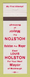 Matchbook Cover - Louis Holston for Mayor Muldraugh