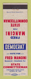 Matchbook Cover - Fred Mancini State Committeeman Election 1960
