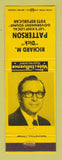 Matchbook Cover - Richard Dick Patterson Election County Commissioner
