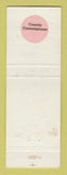 Matchbook Cover - Richard Dick Patterson Election County Commissioner