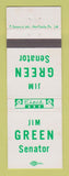 Matchbook Cover - Jim Green Senator Election PA?